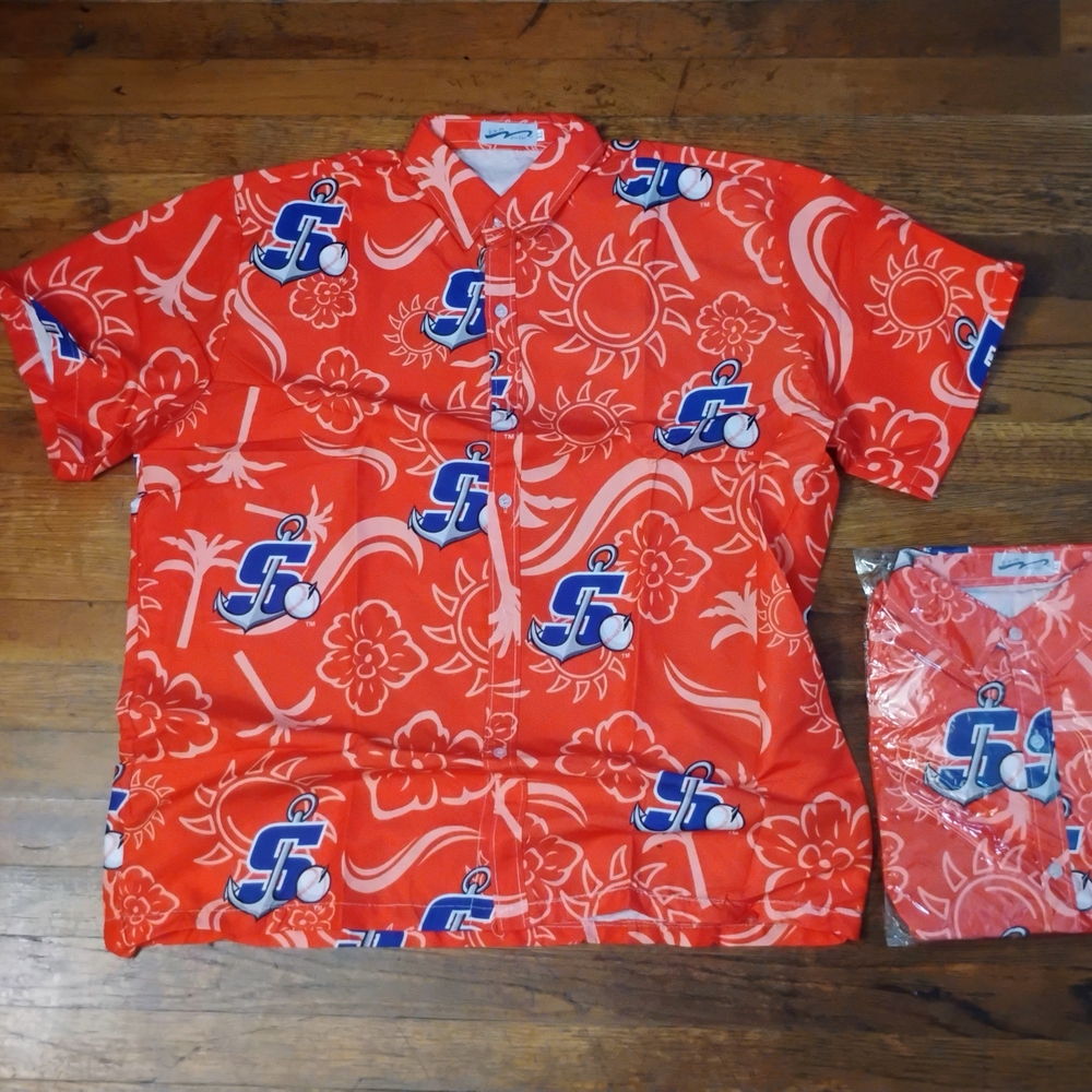 Stockton Ports Sga Hawaiian Button Up XL